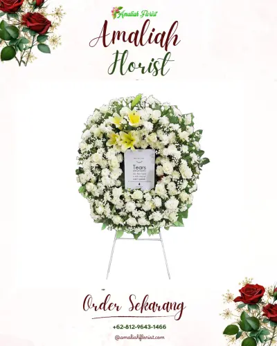 Krans Bunga Duka Cita di Pontianak